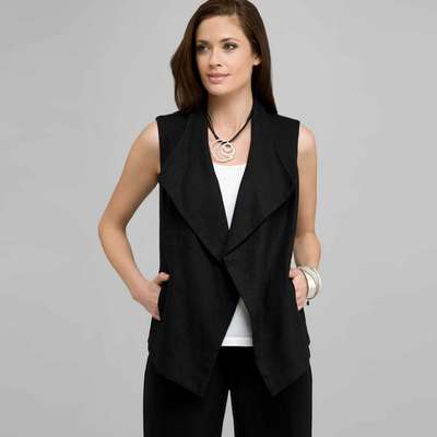 Veste en lin, Noir, medium