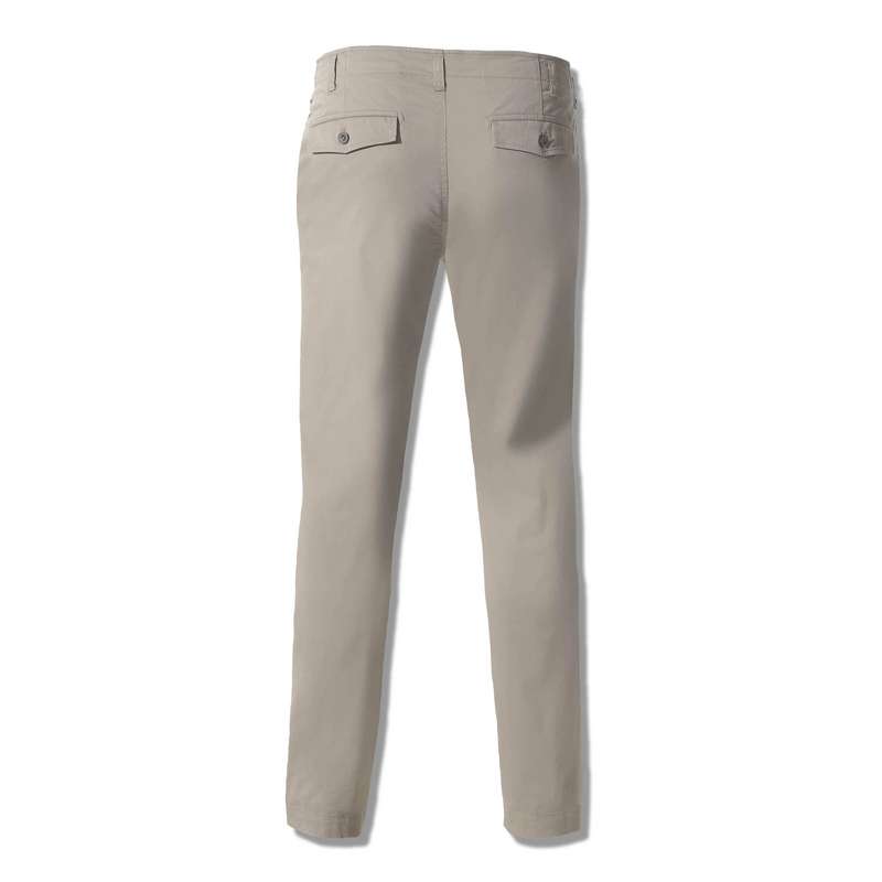 Pantalon en coton stretch, Marron, large