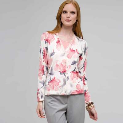 Gilet fleuri, Imprimé, medium